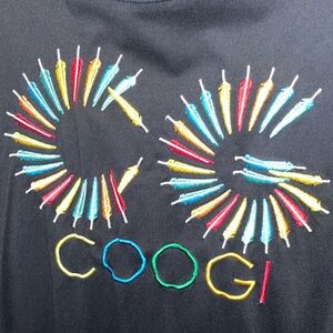 Coogi Collection 3XL
XXXL Black Tops
Colorful Embroidery
3 Short Sleeves
